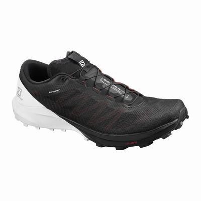 Pánské Trailová Obuv Salomon SENSE PRO 4 Černé/Bílé SA04695-062